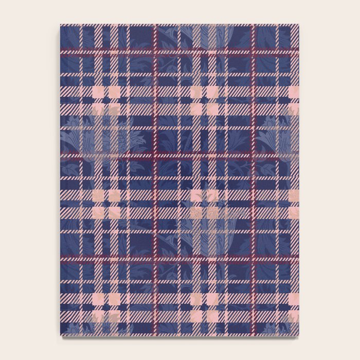 Tartan and Floral Texture Pattern Notebook Gallery Image 4