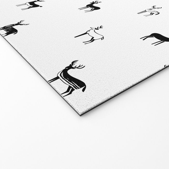 Reindeer animal doodle art pattern Welcome Mat Gallery Image 2