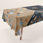 Black Klimt Cat in Ceremonial Robes Tablecloth Gallery Image 1
