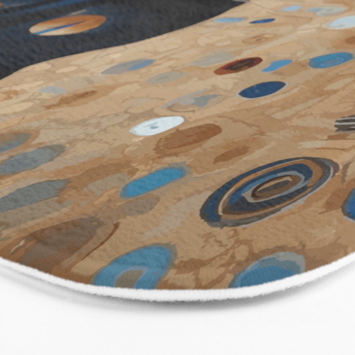 Black Klimt Cat in Ceremonial Robes Bath Mat Gallery Image 3