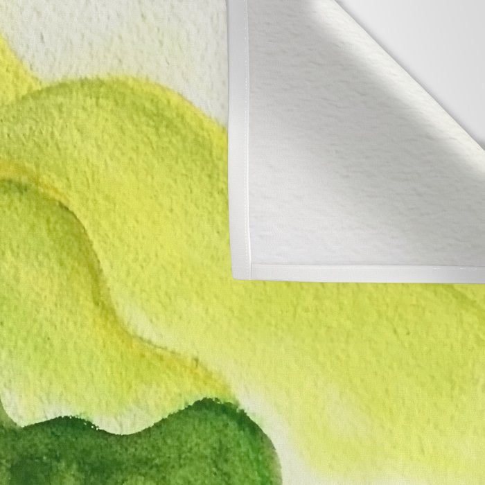 Abstract in Yellow, Green and Blue Wall Tapestry Gallery Image 3