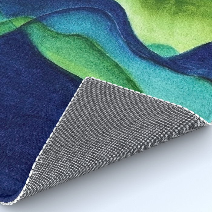 Abstract in Yellow, Green and Blue Rug Gallery Image 4