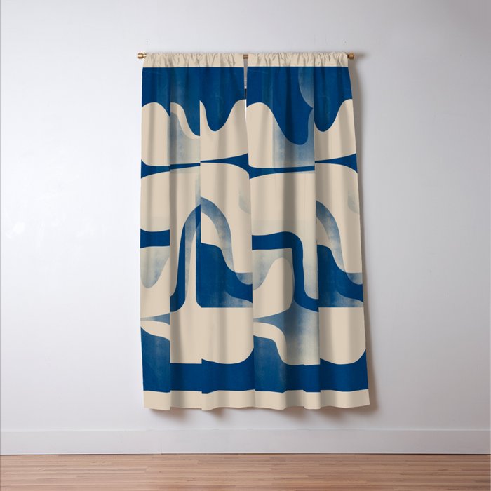 Modern Abstract Shapes 95 Window Curtain Gallery Image 3