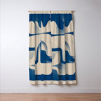 Modern Abstract Shapes 95 Window Curtain Gallery Image 3