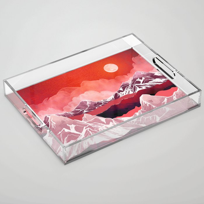 Scarlet Glow Acrylic Tray Gallery Image 1