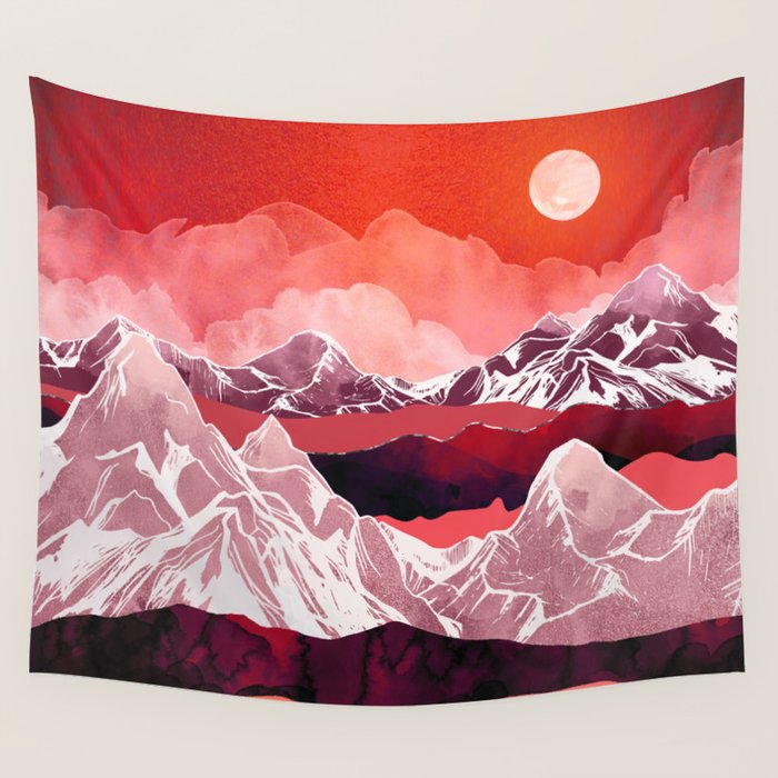 Scarlet Glow Wall Tapestry Gallery Image 4