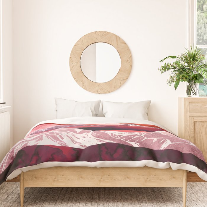 Scarlet Glow Duvet Cover Gallery Image 3