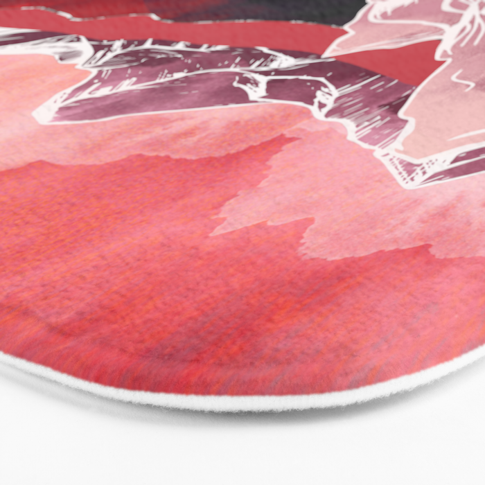 Scarlet Glow Bath Mat Gallery Image 3