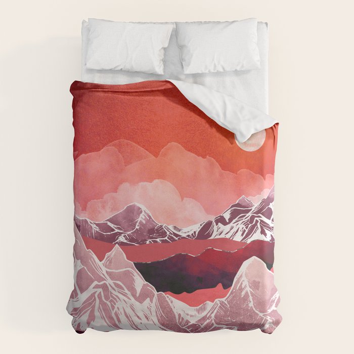 Scarlet Glow Duvet Cover Gallery Image 6