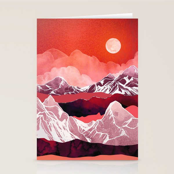 Scarlet Glow Stationery Card Gallery Image 2