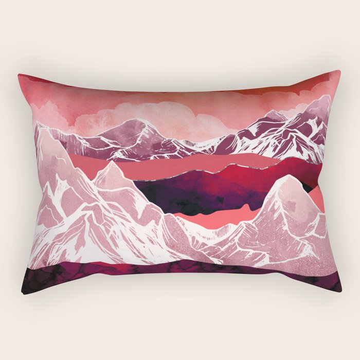 Scarlet Glow Rectangular Pillow Gallery Image 2