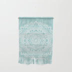 Mandala on concrete - teal Wall Hanging Gallery Image 1