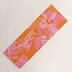 Tropical Jungle Pattern - Orange & pink Yoga Mat Gallery Image 1