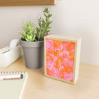 Tropical Jungle Pattern - Orange & pink Mini Art Print Gallery Image 2