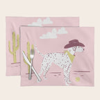 Wild West Dalmatian in Cowboy Hat Placemat Gallery Image 1