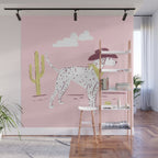 Wild West Dalmatian in Cowboy Hat Wall Mural Gallery Image 1