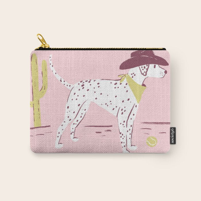 Wild West Dalmatian in Cowboy Hat Carry All Pouch Gallery Image 1