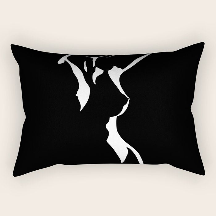 Nude Shadow Rectangular Pillow Gallery Image 2
