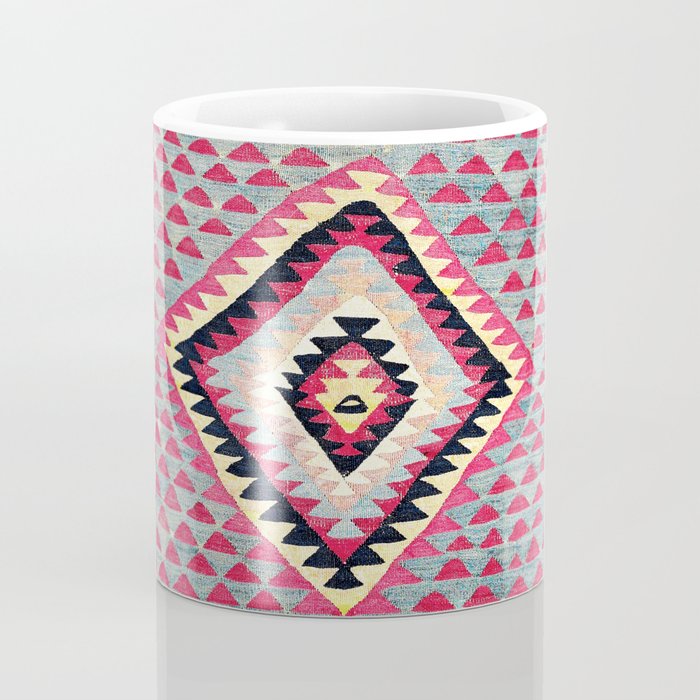 Sarkoy  Antique Bulgarian Kilim Print Coffee Mug Gallery Image 4