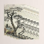 Japanese Mountain Forest Tree Landscape Wrapping Paper Gallery Image 3