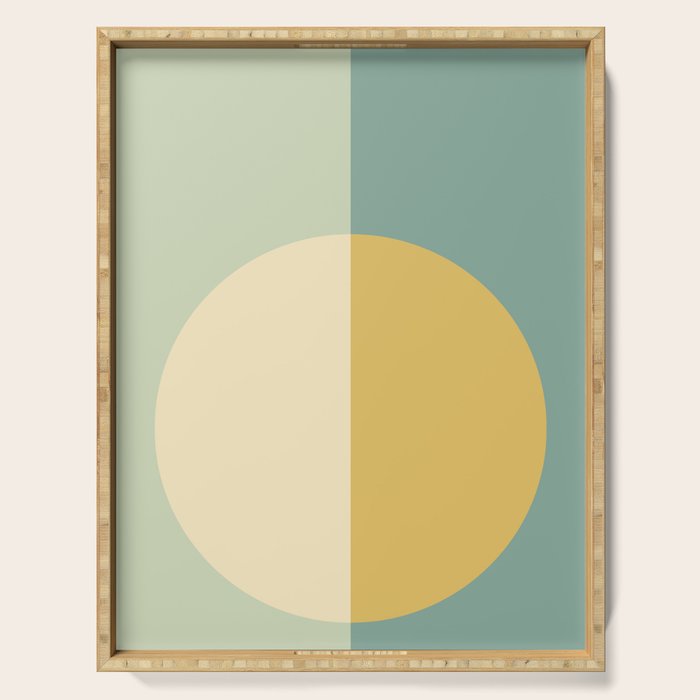 Color Block Abstract XXIII Serving Tray Gallery Image 1