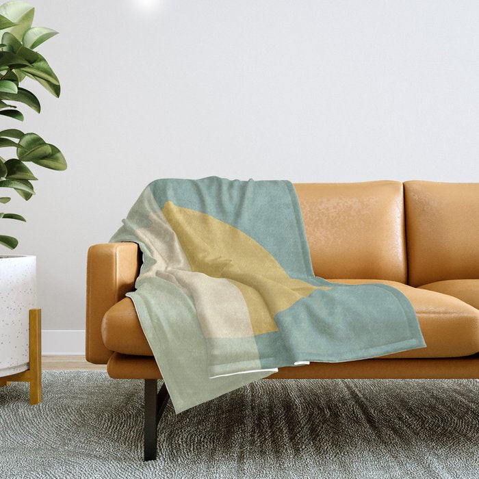 Color Block Abstract XXIII Throw Blanket Gallery Image 1