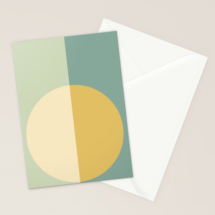 Color Block Abstract XXIII Stationery Card Gallery Image 2