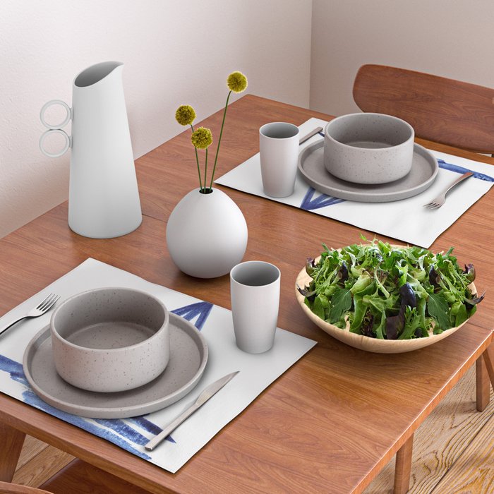 Sailboat in Blue Ink (Second in Set of Three) Placemat Gallery Image 2