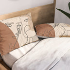 Abstract Faces 5  Pillow Sham Gallery Image 2