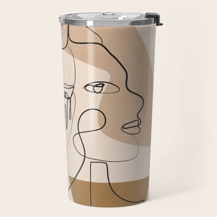 Abstract Faces 5  Travel Mug Gallery Image 2
