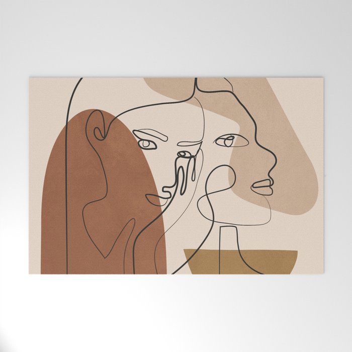 Abstract Faces 5  Welcome Mat Gallery Image 1