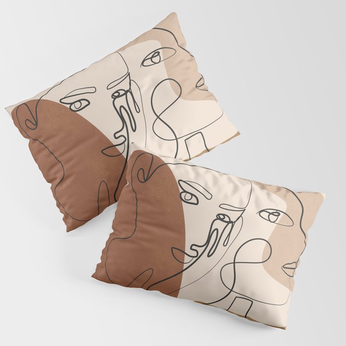 Abstract Faces 5  Pillow Sham Gallery Image 3