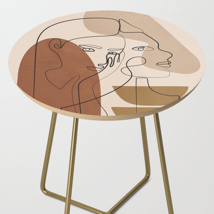Abstract Faces 5  Side Table Gallery Image 2