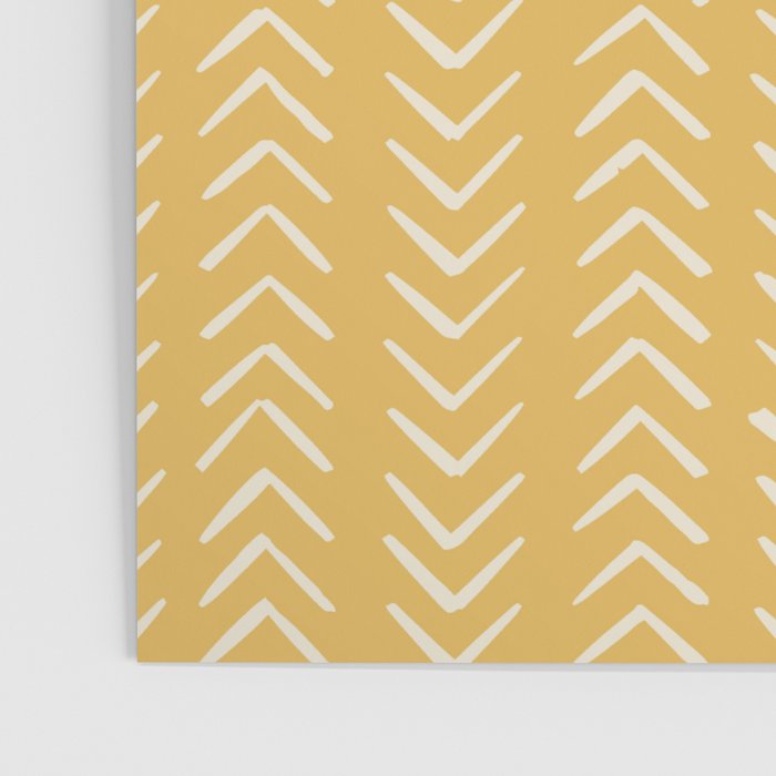 Yellow Arrow Mudcloth  Poster Gallery Image 3