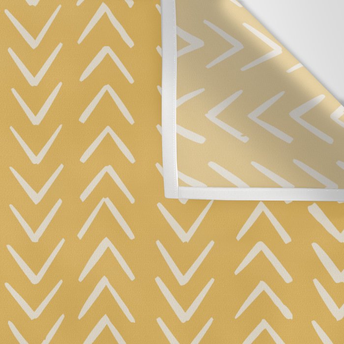 Yellow Arrow Mudcloth  Wall Tapestry Gallery Image 3