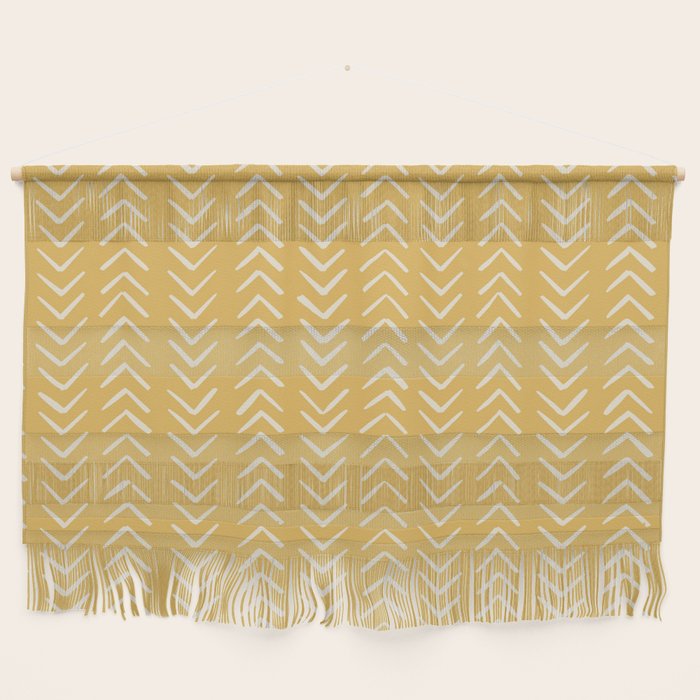 Yellow Arrow Mudcloth  Wall Hanging Gallery Image 1