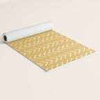 Yellow Arrow Mudcloth  Yoga Mat Gallery Image 2