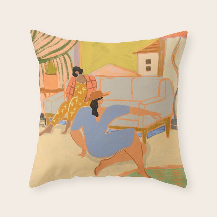 A Quiet Day At Home Throw Pillow Gallery Image 6