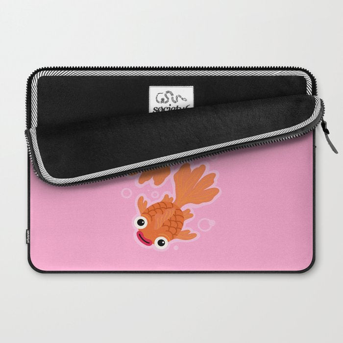 Goldfish Cute Kawaii Fish Laptop Sleeve Gallery Image 2