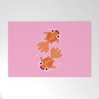 Goldfish Cute Kawaii Fish Welcome Mat Gallery Image 1