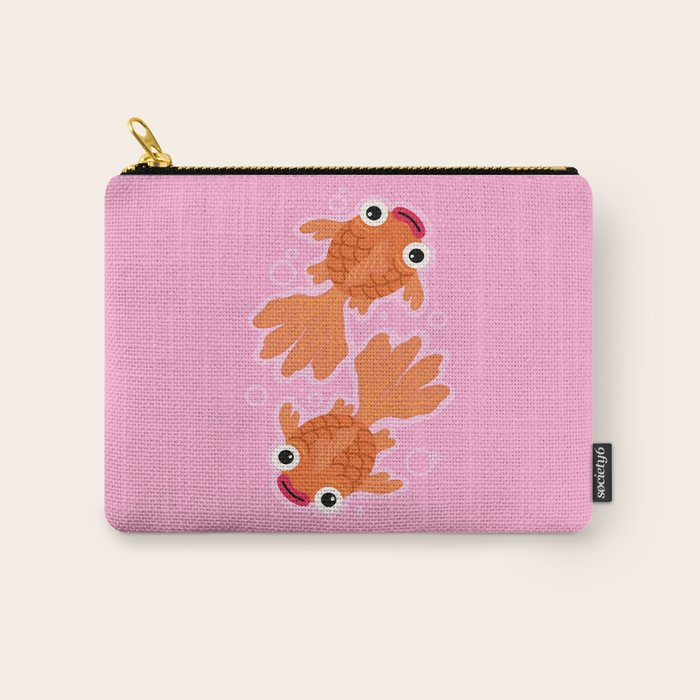 Goldfish Cute Kawaii Fish Carry All Pouch Gallery Image 1