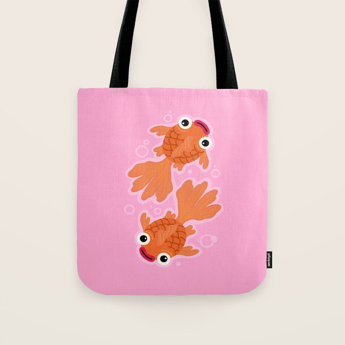 Goldfish Cute Kawaii Fish Tote Bag Gallery Image 1