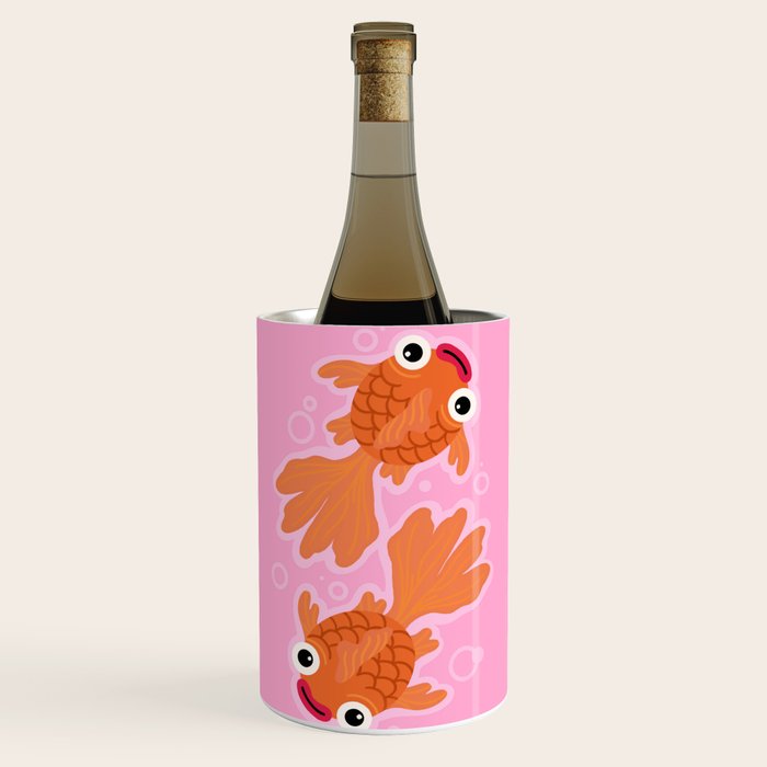 Goldfish Cute Kawaii Fish Wine Chiller Gallery Image 1