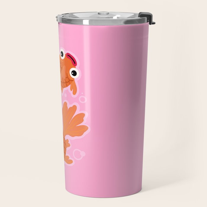 Goldfish Cute Kawaii Fish Travel Mug Gallery Image 2