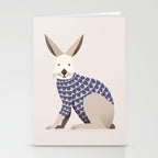 Whimsical European Hare Stationery Card Gallery Image 2