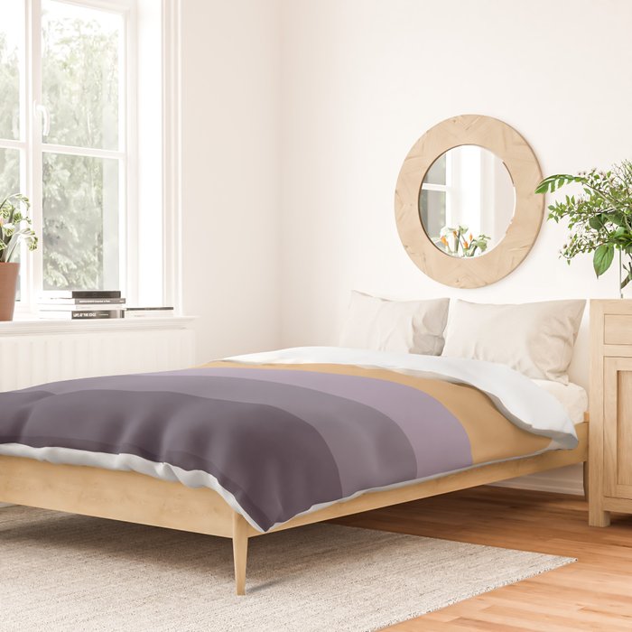 Minimal Retro Sunset Sunrise - Purple Mauve Dusk Duvet Cover Gallery Image 2