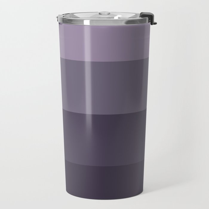 Minimal Retro Sunset Sunrise - Purple Mauve Dusk Travel Mug Gallery Image 2