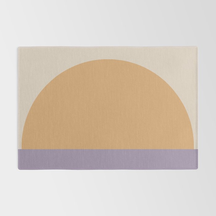 Minimal Retro Sunset Sunrise - Purple Mauve Dusk Rug Gallery Image 2