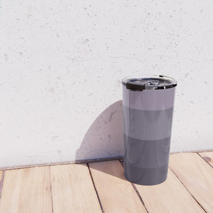 Minimal Retro Sunset Sunrise - Purple Mauve Dusk Travel Mug Gallery Image 4