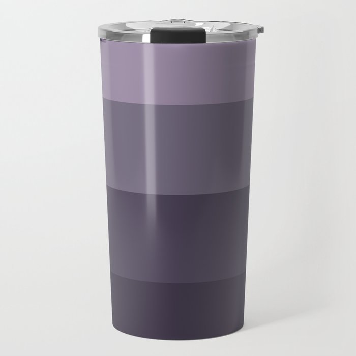 Minimal Retro Sunset Sunrise - Purple Mauve Dusk Travel Mug Gallery Image 1